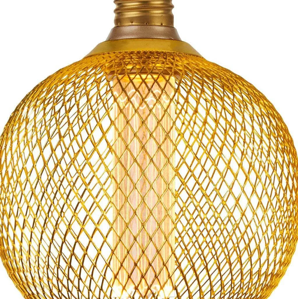 Mesh Globe Lamp - Gold