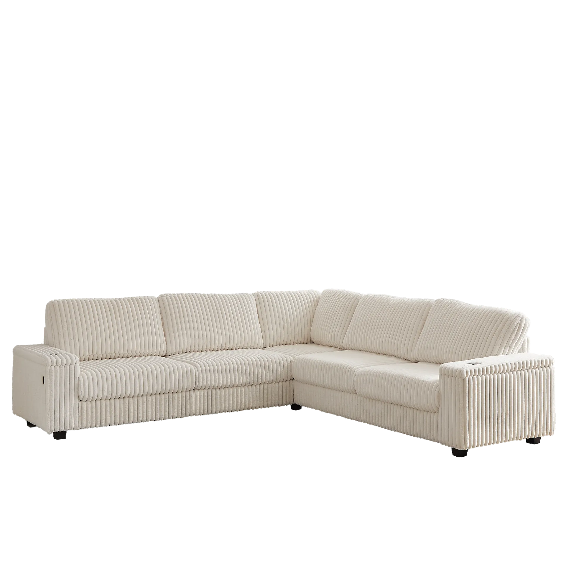 Milan Oversized Corduroy Luxury Modern Corner Sofa