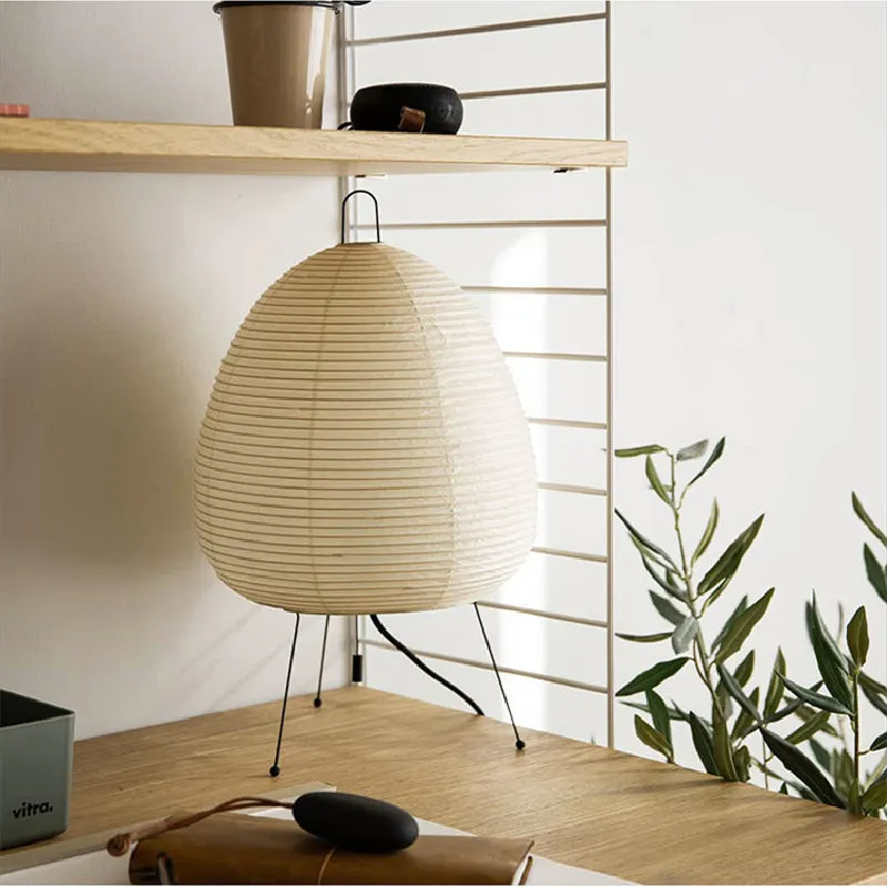 Modern Japanese Paper Lantern Table Lamp