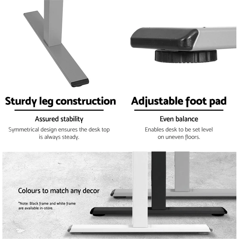 Motorised Height Adjustable Standing Desk Frame - Artiss