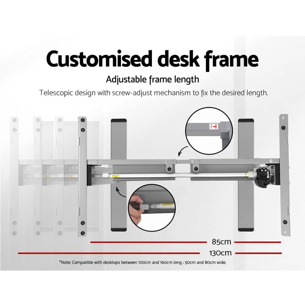 Motorised Height Adjustable Standing Desk Frame - Artiss