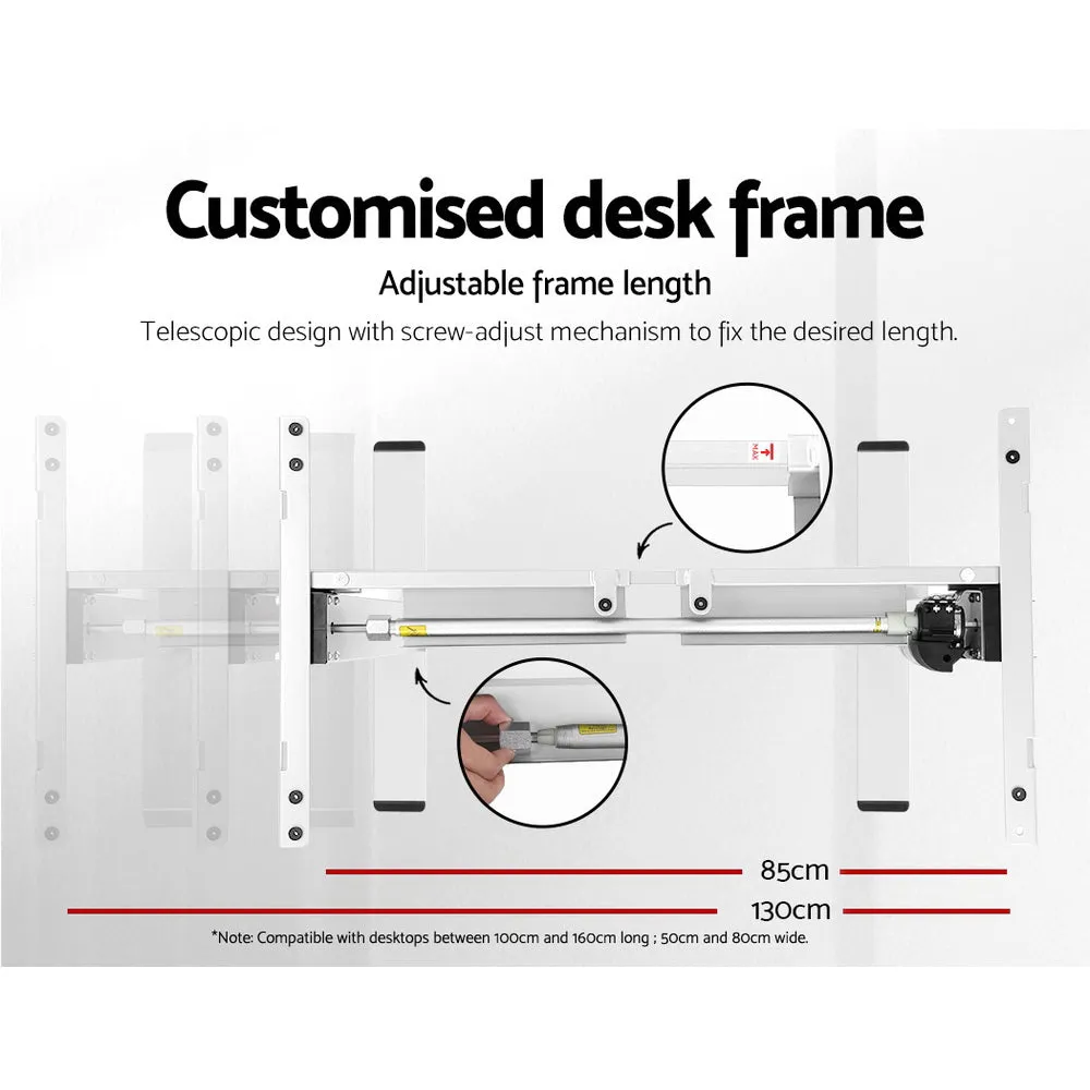 Motorised Height Adjustable Standing Desk Frame by Artiss