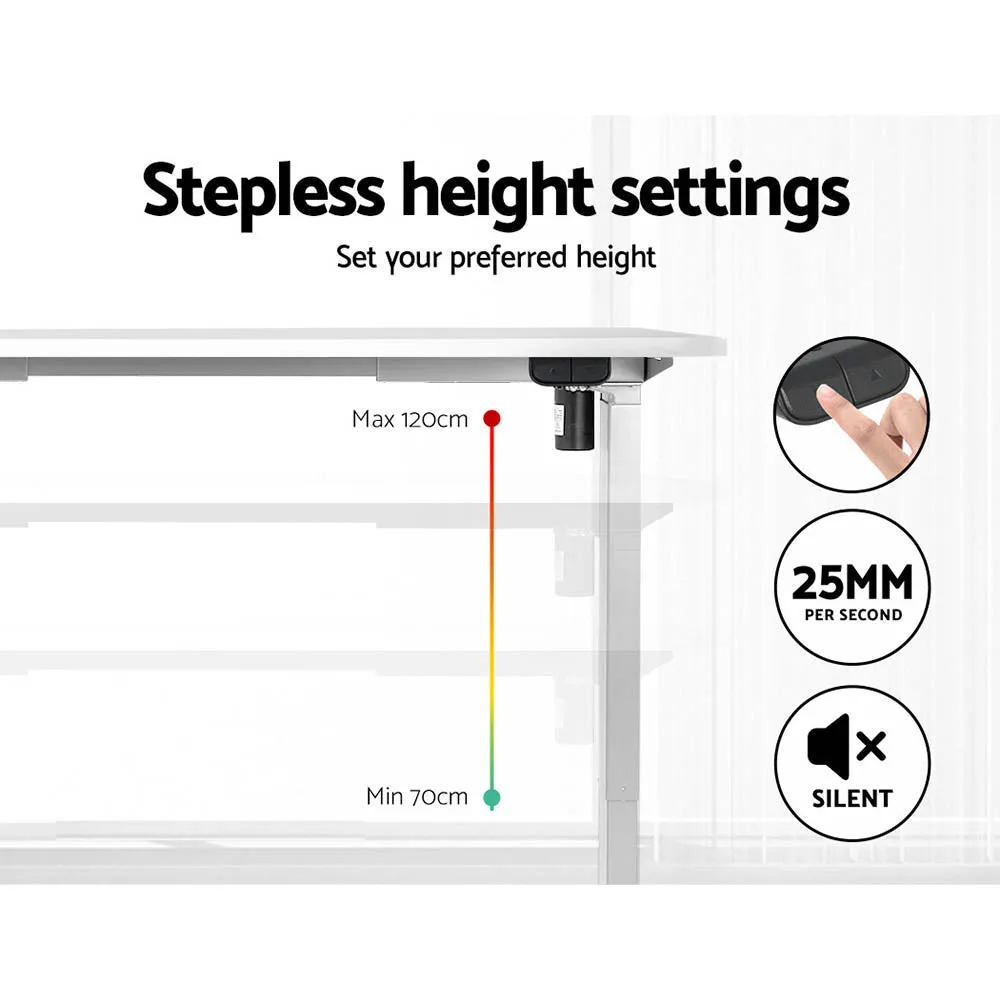 Motorised Sit Stand Desk Frame & Desktop 140cm - Artiss