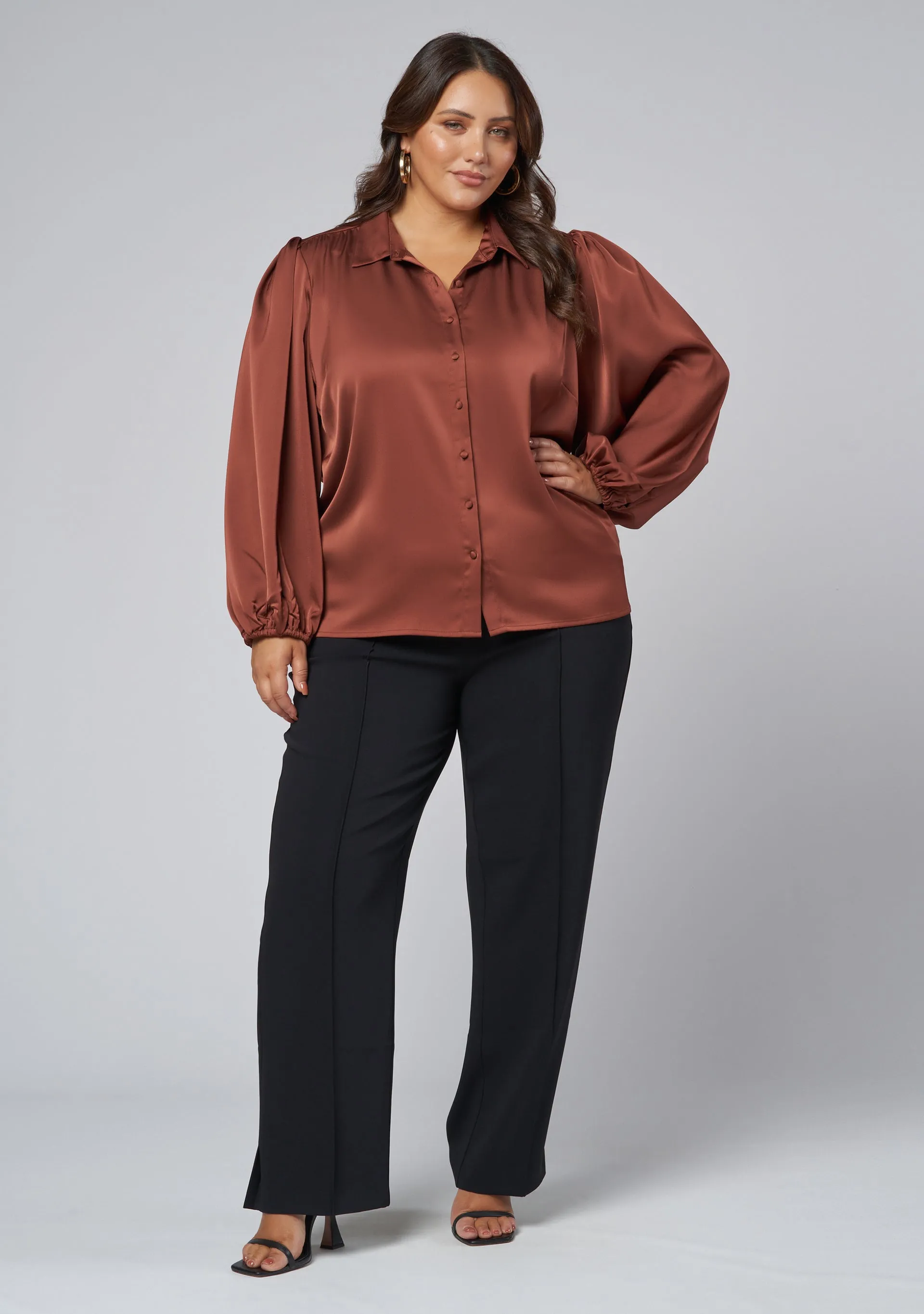 Nina Satin Shirt