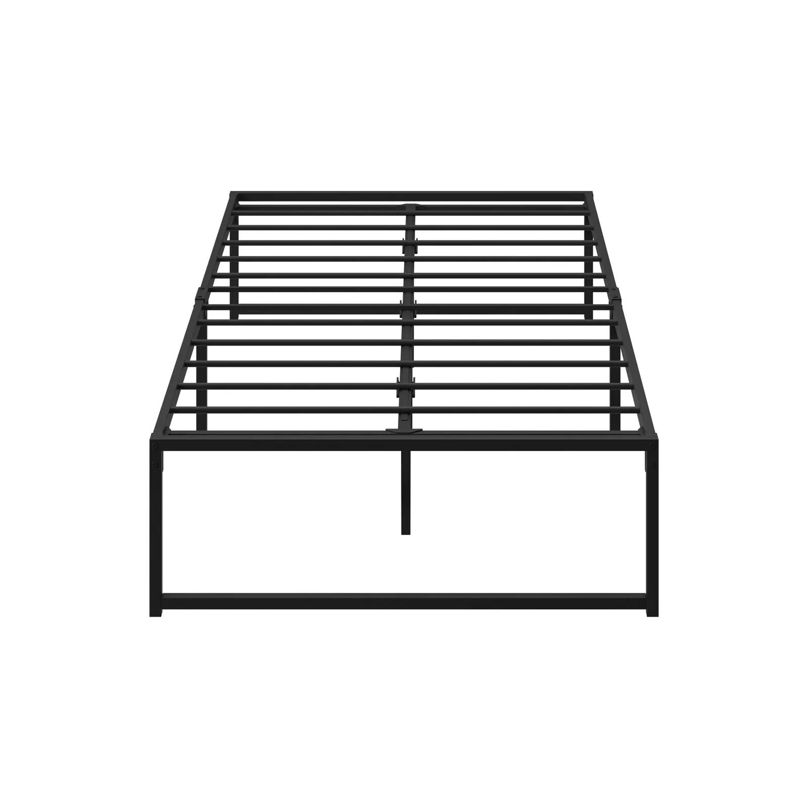 Oikiture Metal Bed Frame King Single Beds Base Platform Black