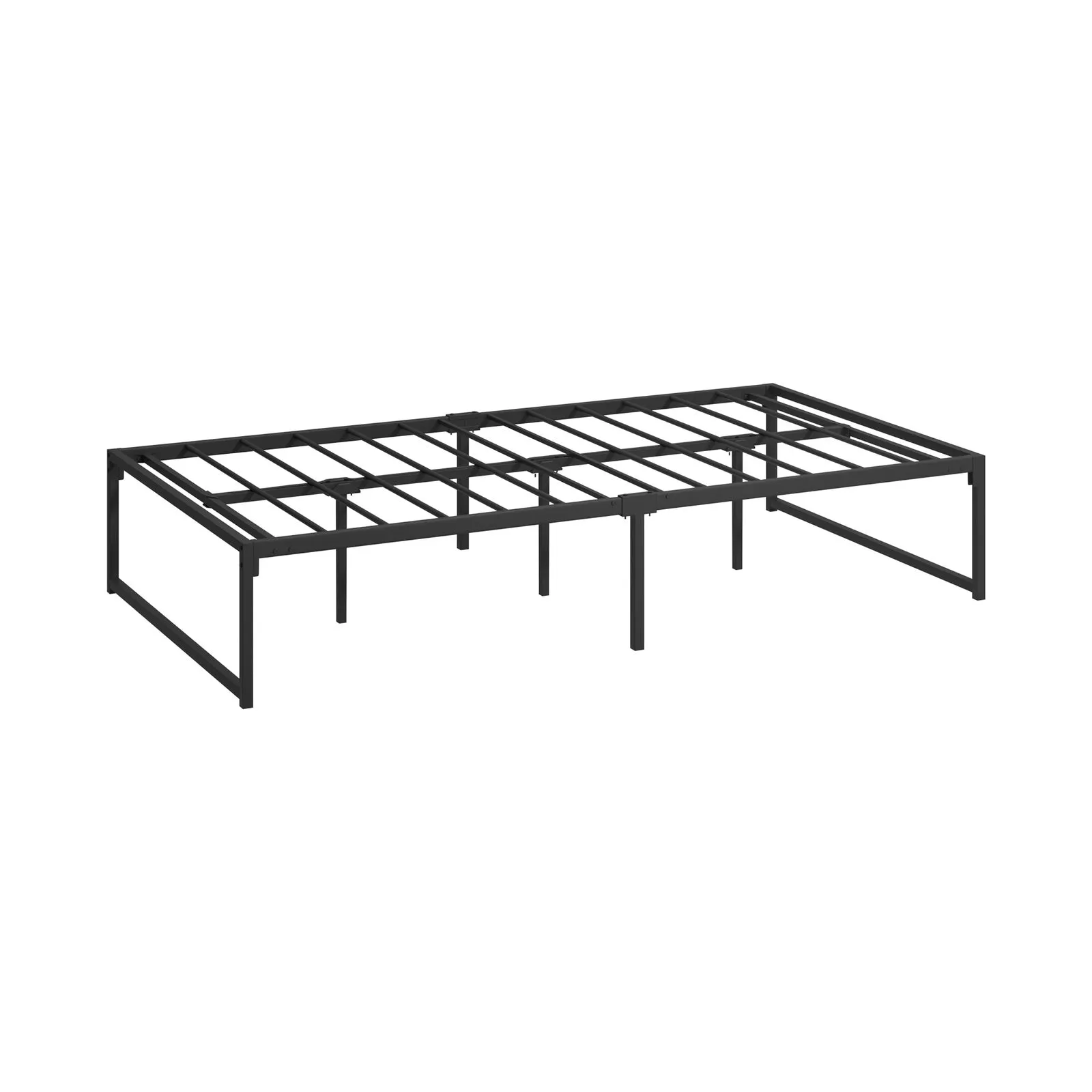 Oikiture Metal Bed Frame King Single Beds Base Platform Black