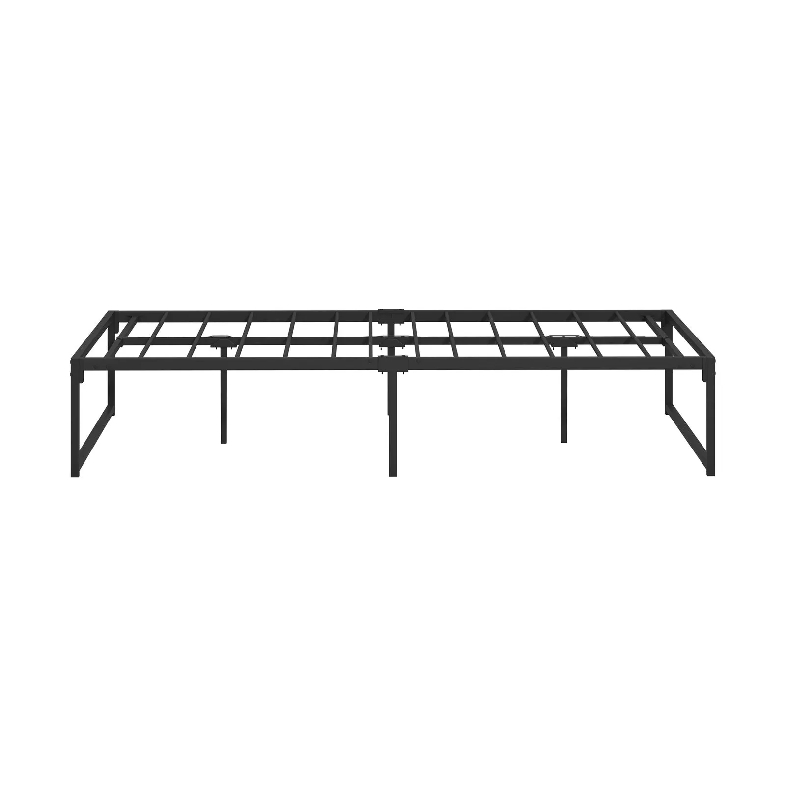 Oikiture Metal Bed Frame King Single Beds Base Platform Black