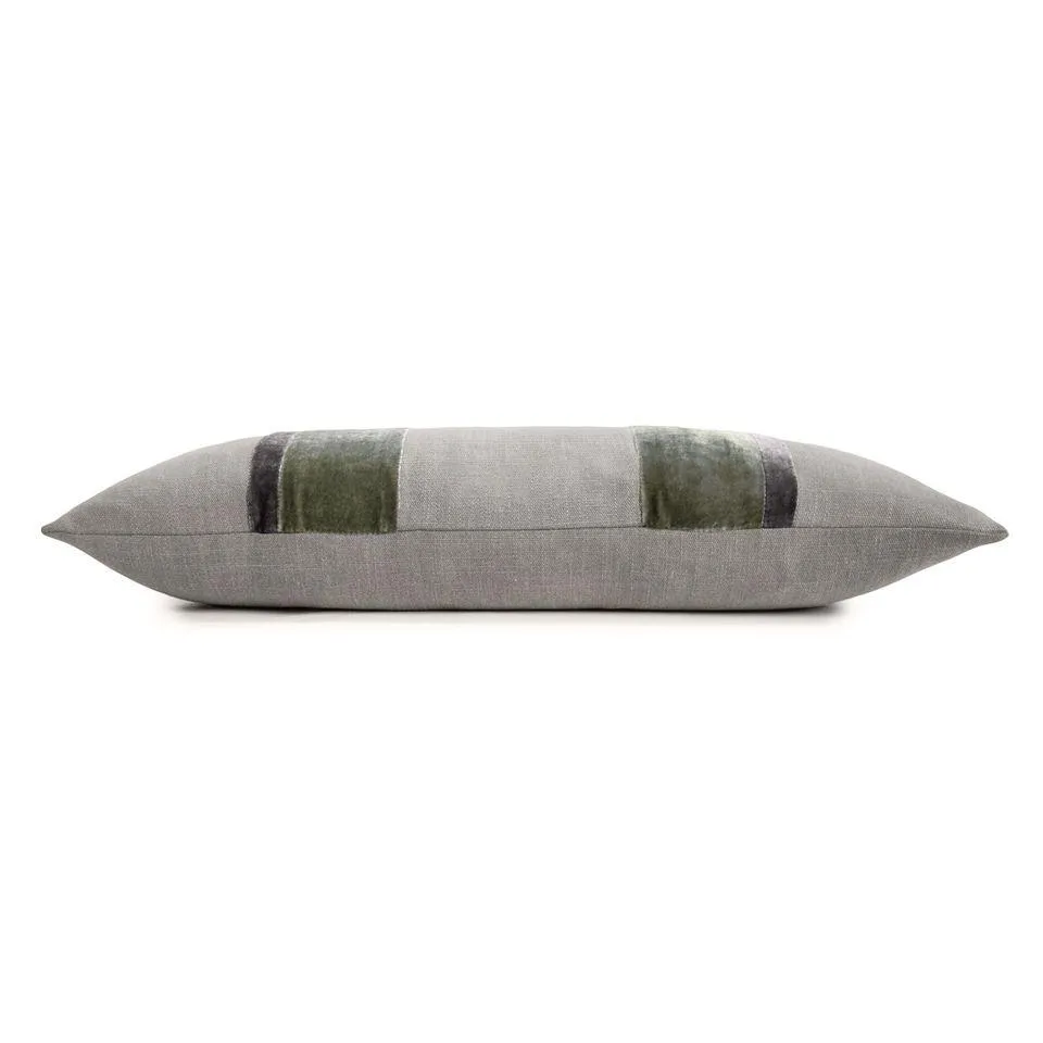 Oregano Stripe Oblong Pillow by Kevin O'Brien Studio