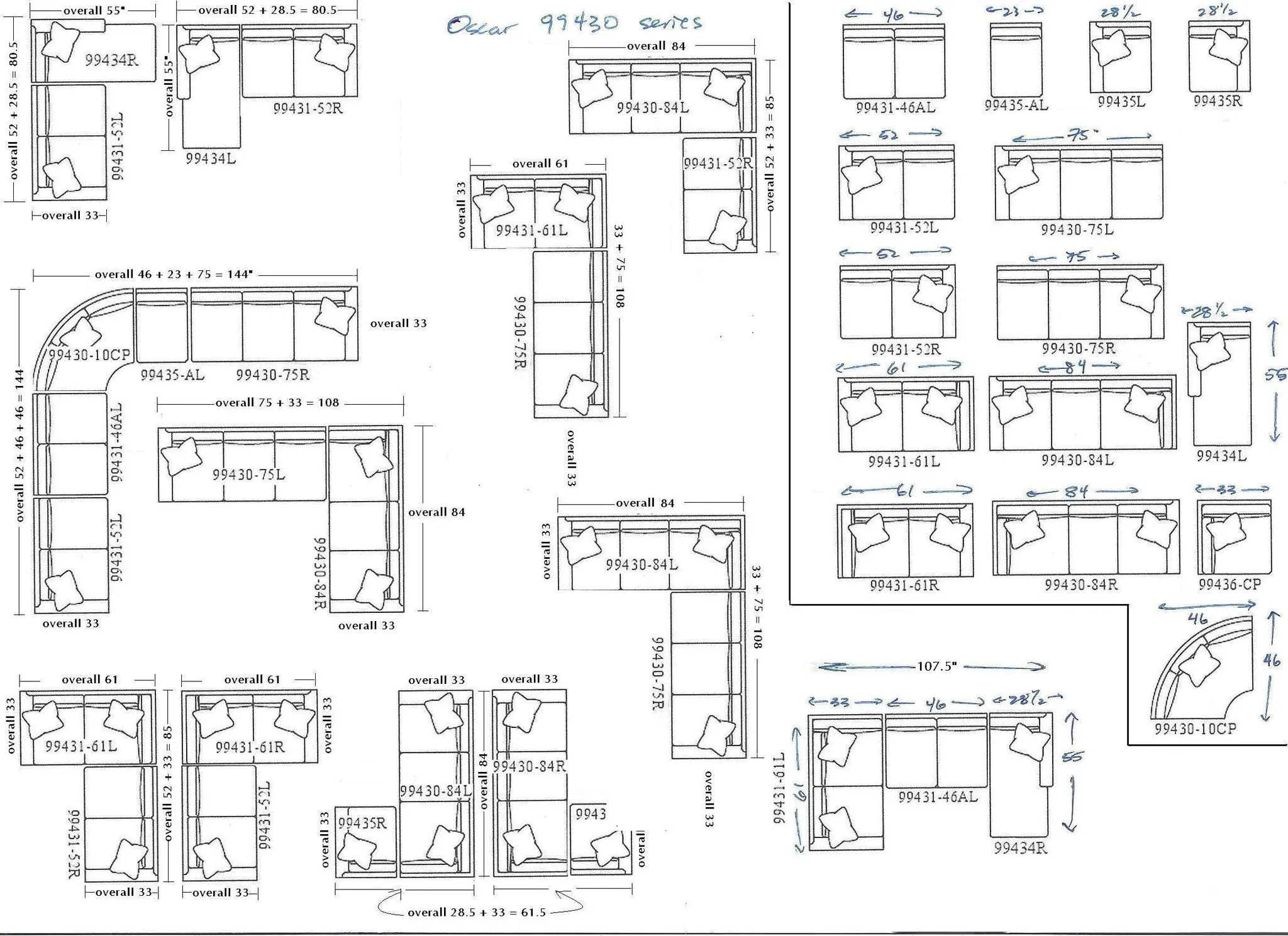 Oscar Sectional #1 (Reversible)