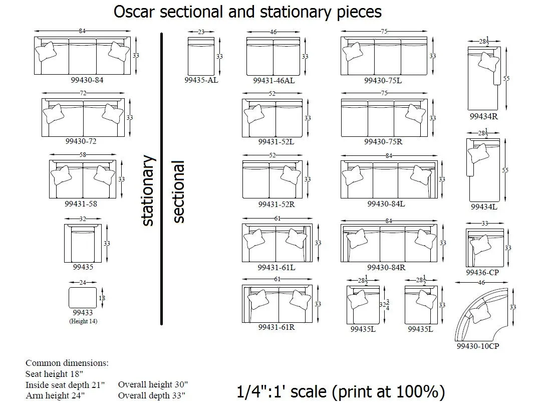 Oscar Sectional #1 (Reversible)