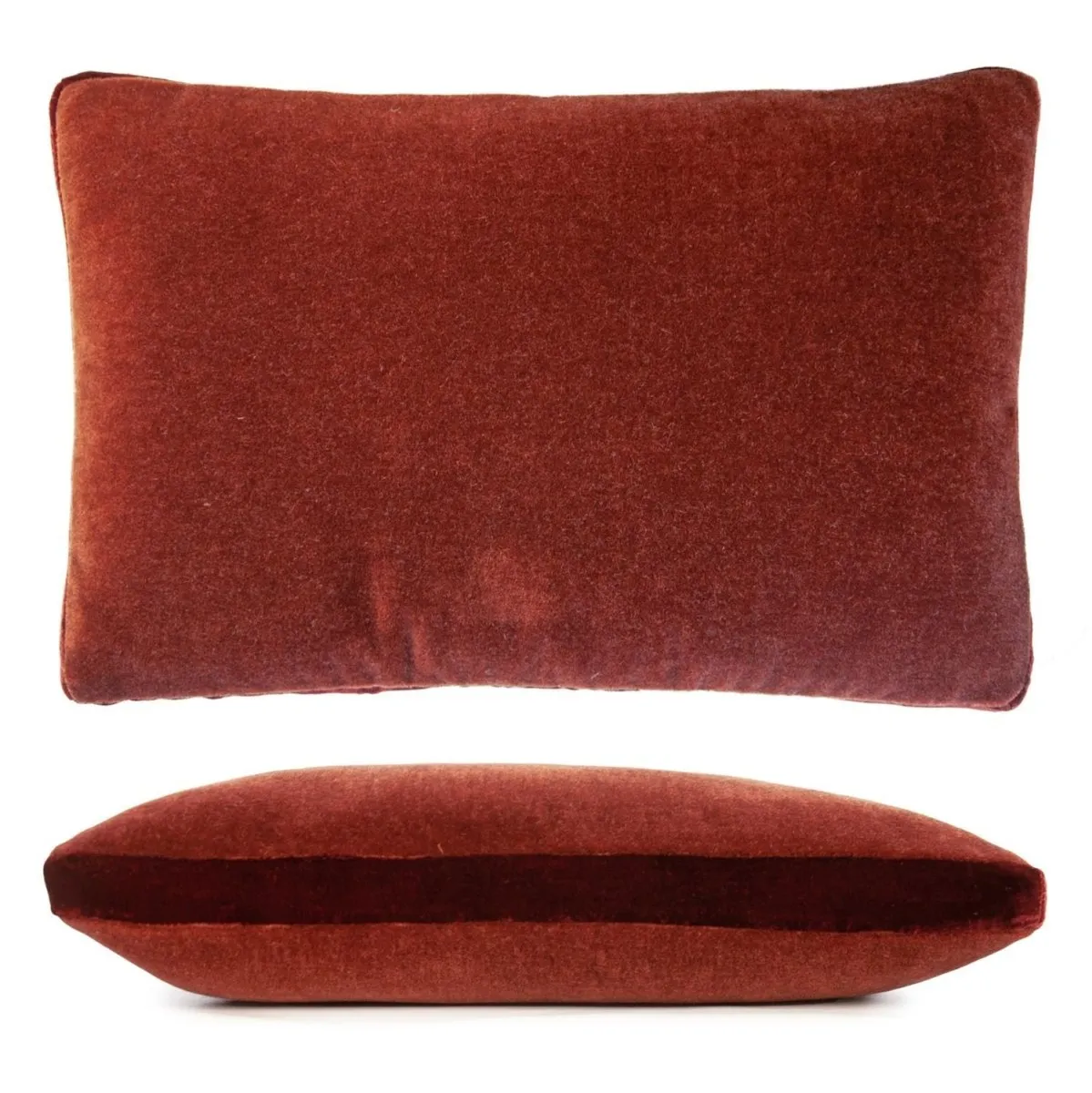 Paprika Mohair Throw Pillow by Kevin O'Brien Studio