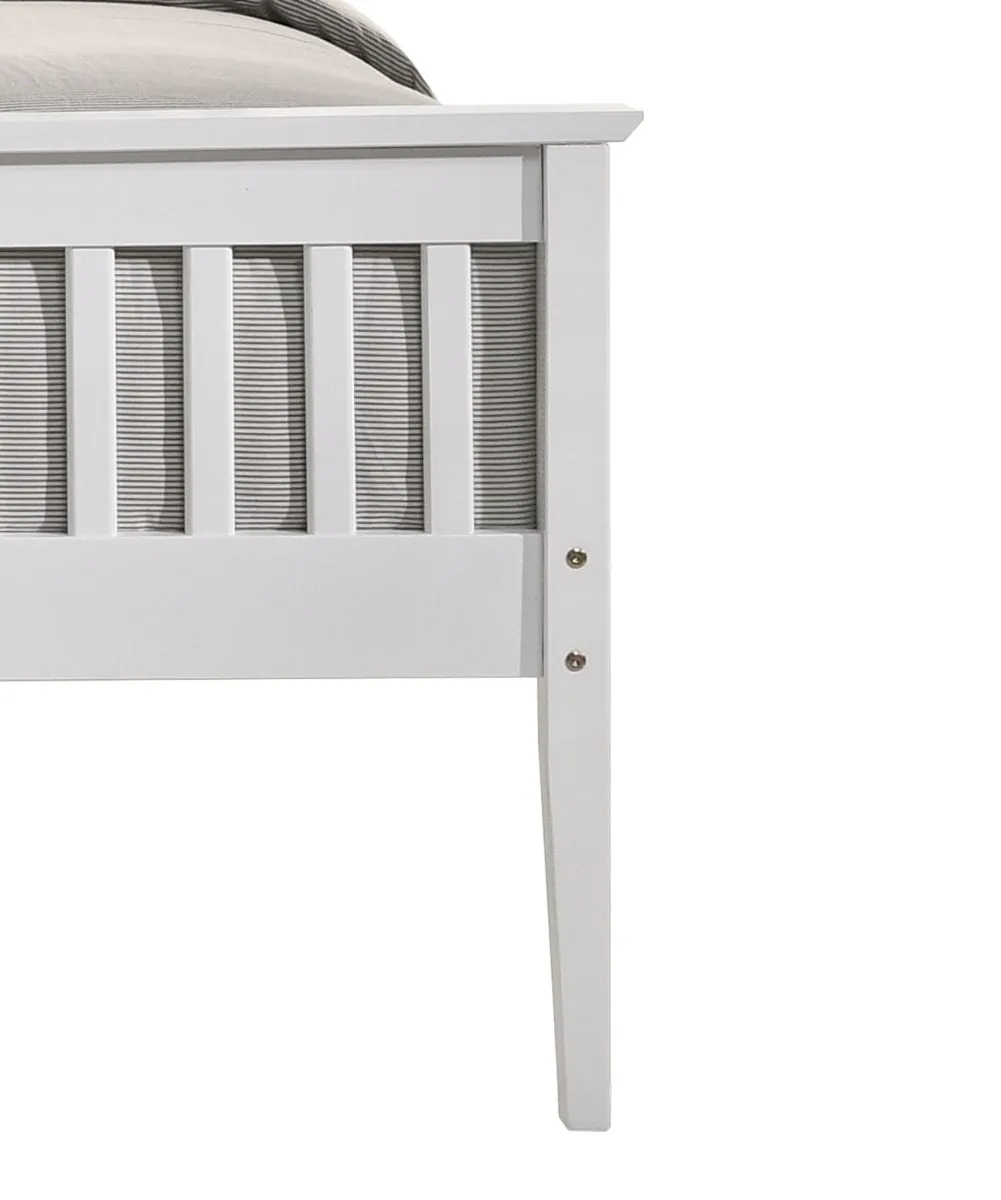 Queen Size | Wooden Bed Frame (White)