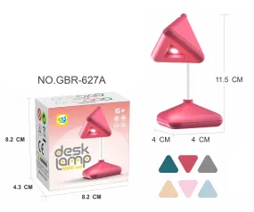 Retro style mini triangle lamp.