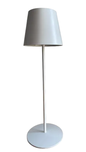 Shaded LED Lamp in White