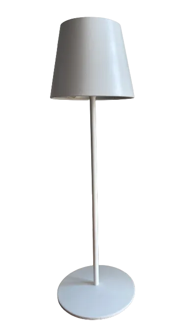 Shaded LED Lamp in White