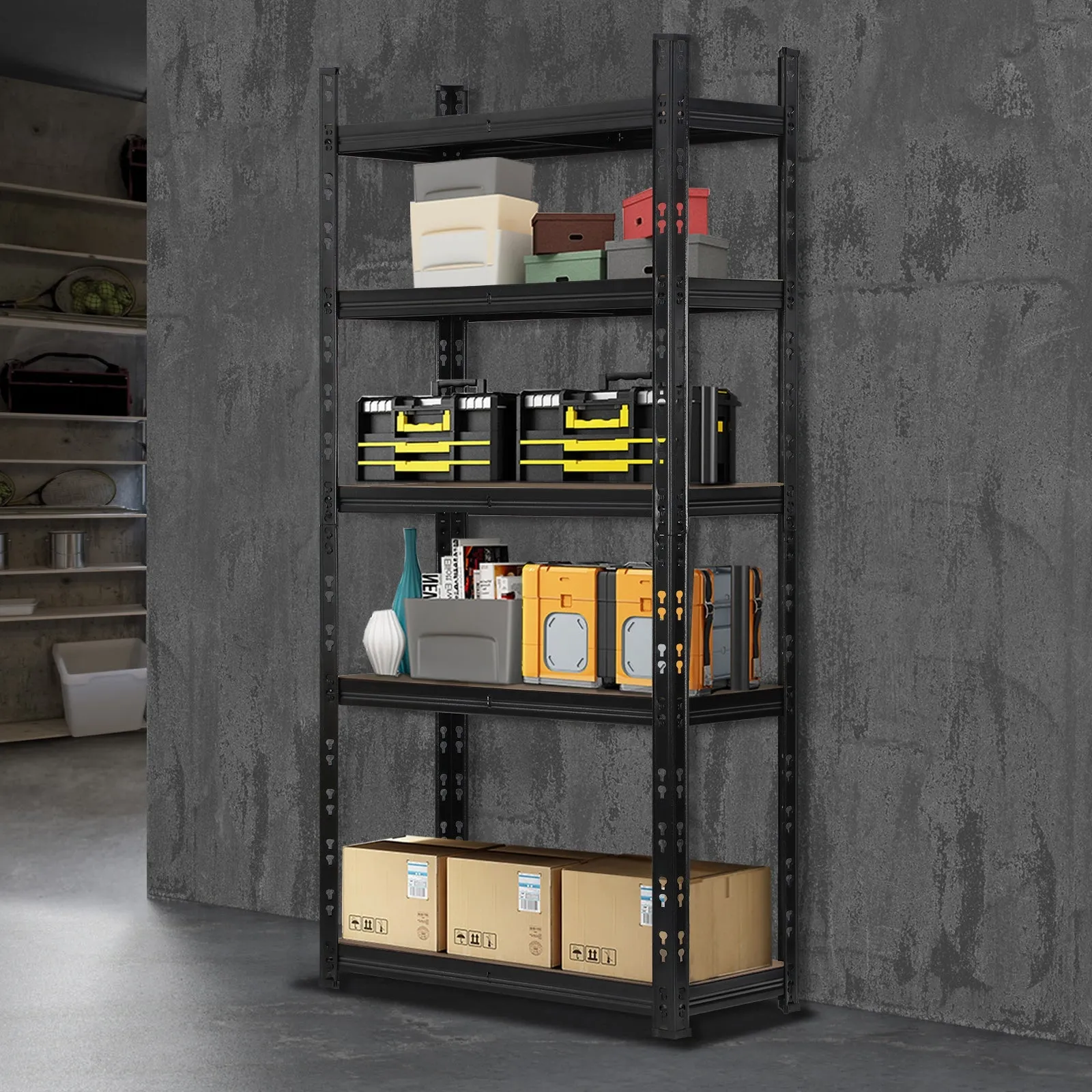 Sharptoo Warehouse Shelving Garage Shelves Storage Rack Steel Pallet Racking