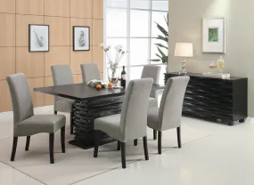 Stanton Rectangular Dining Set Black and Grey