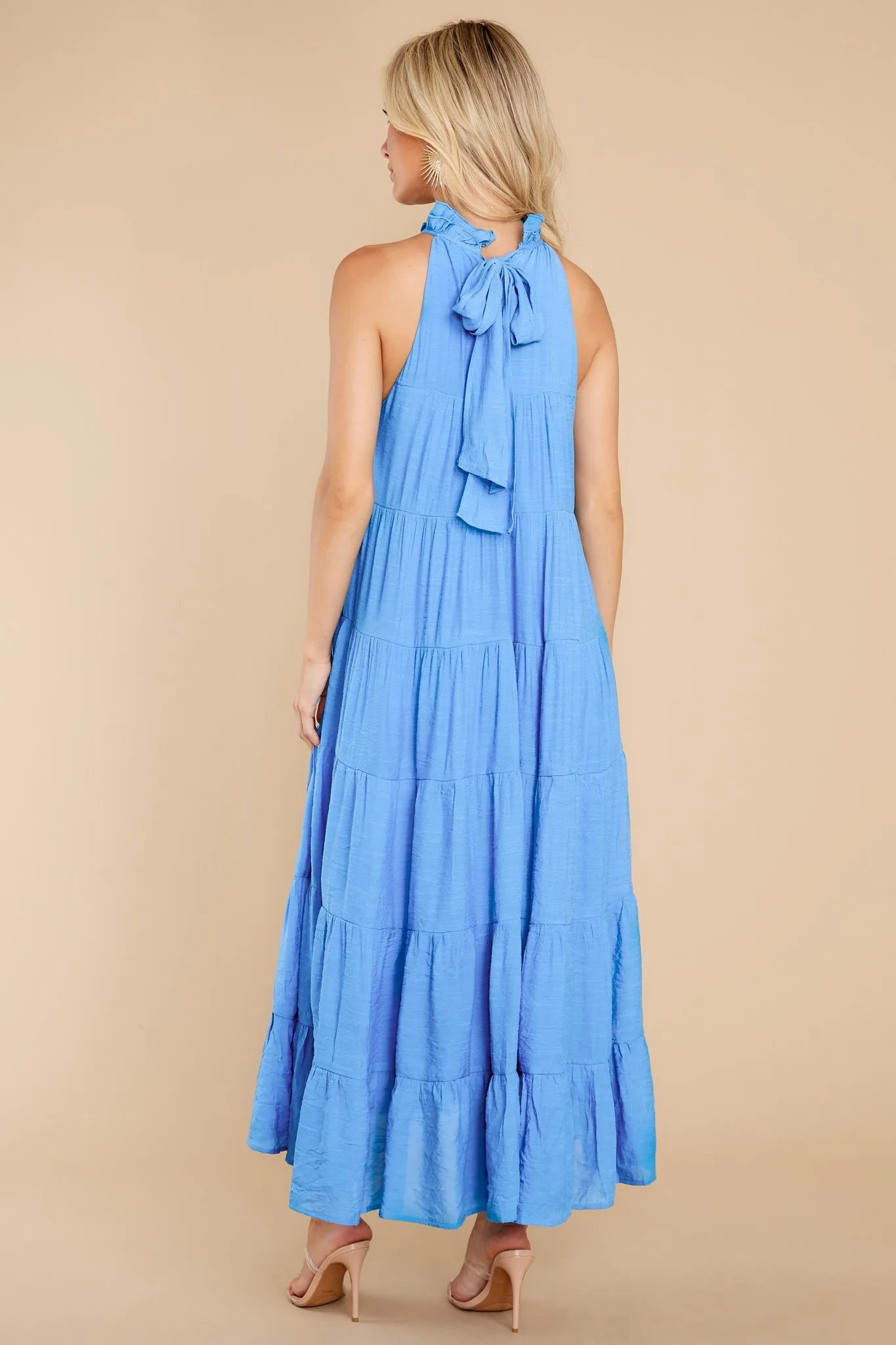 Take Me Dancing Blue Maxi Dress