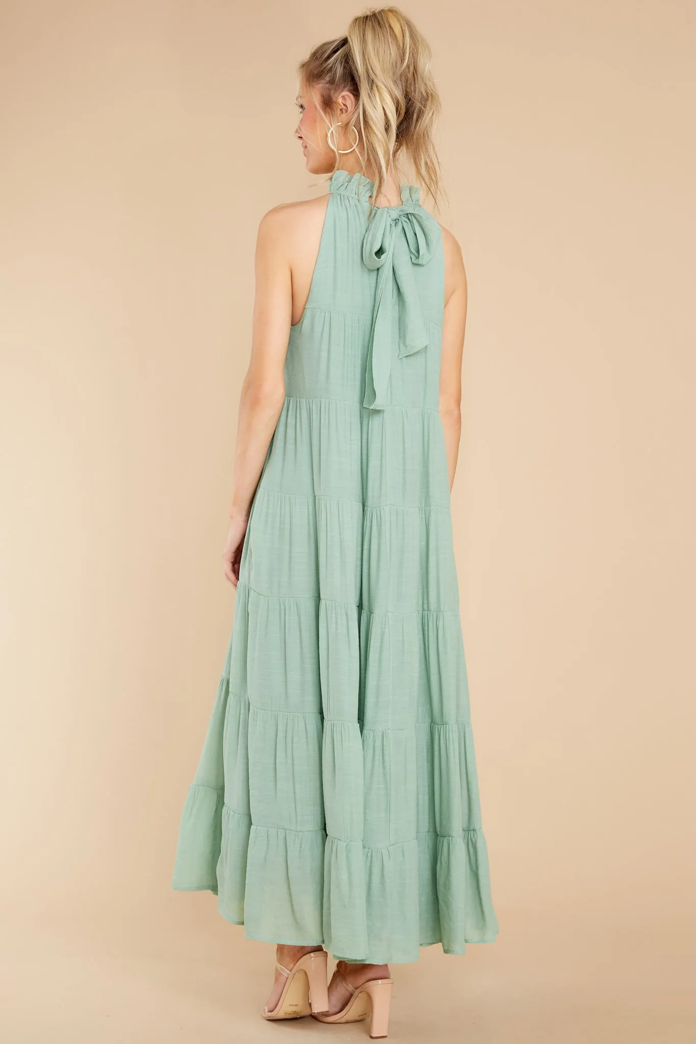 Take Me Dancing Sage Maxi Dress