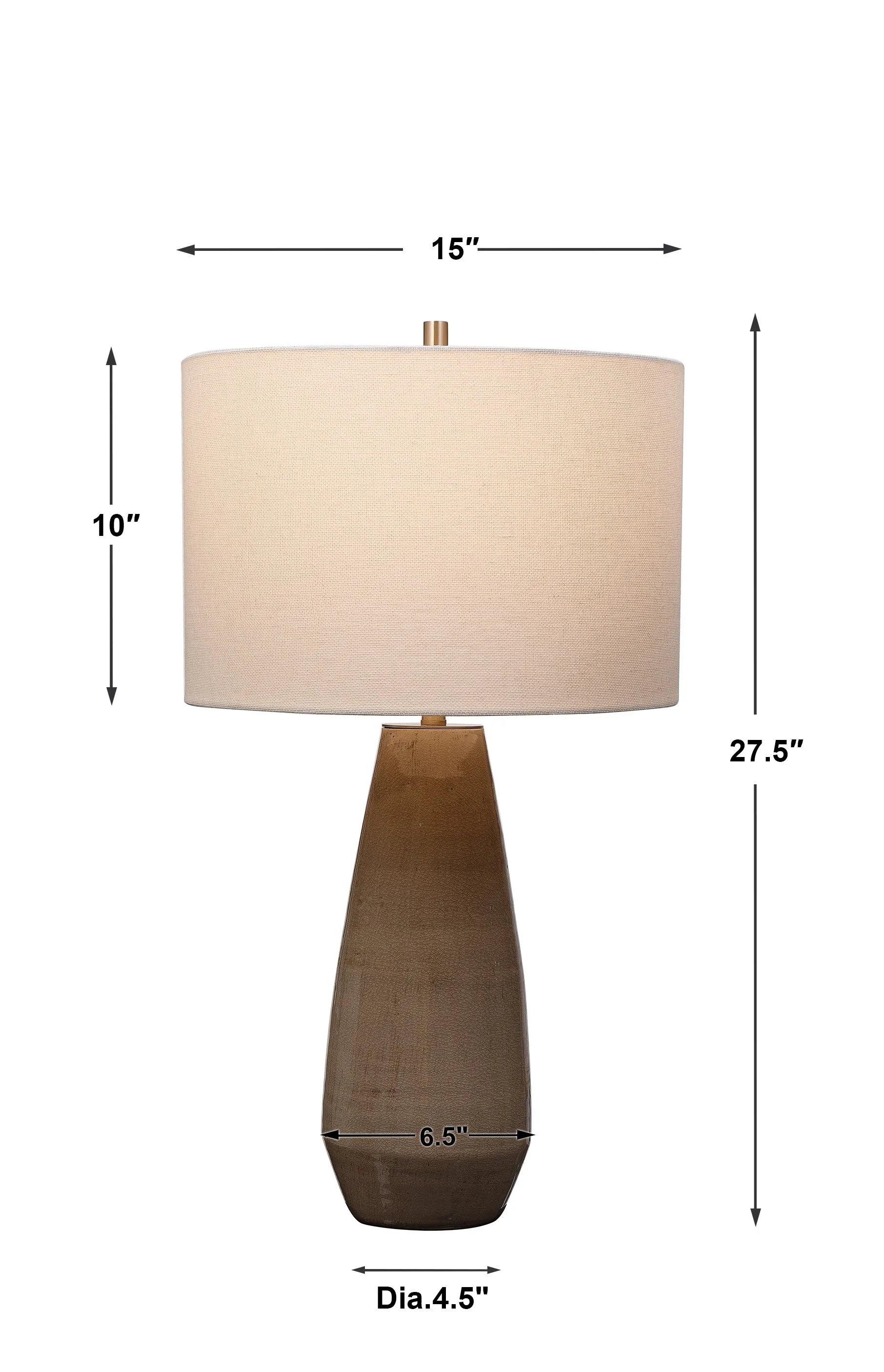 Uttermost Volterra Taupe-Gray Table Lamp