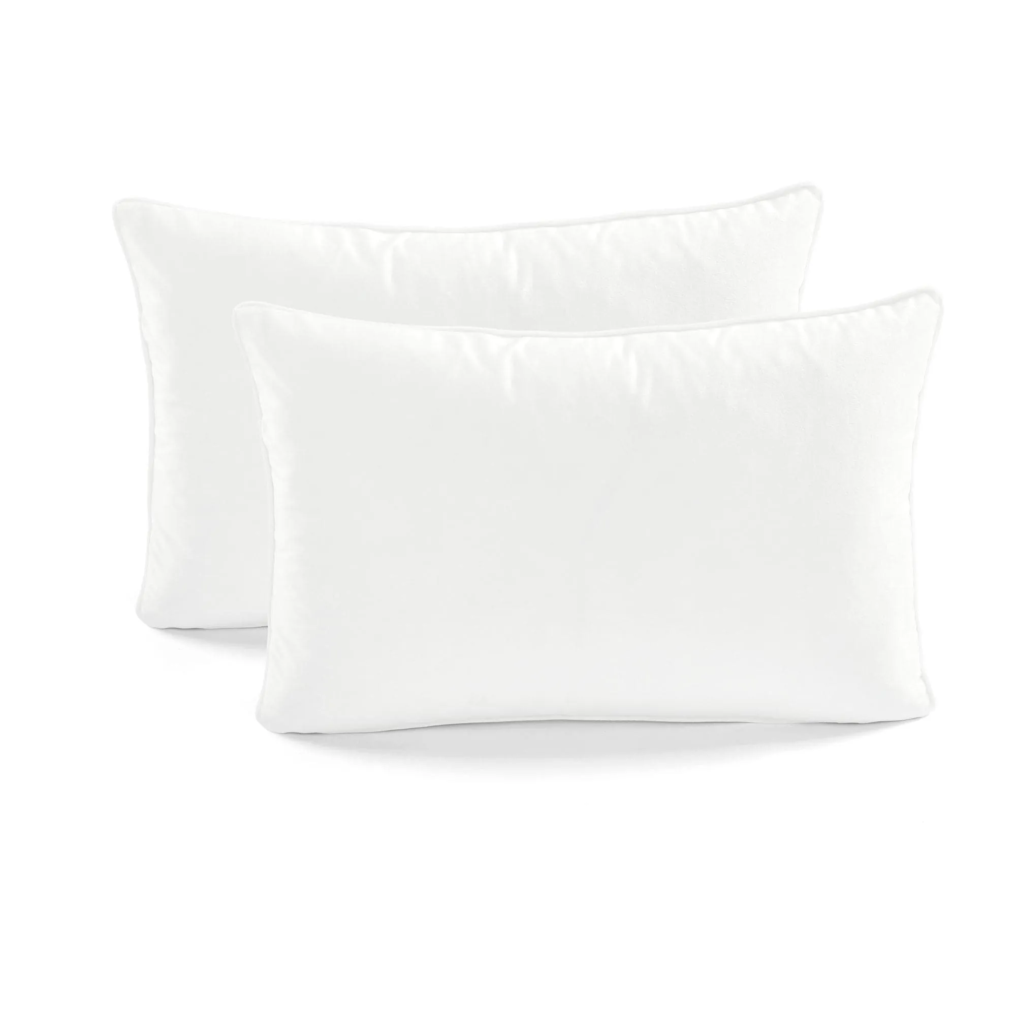 Velvet Solid Decorative Pillow Cover 2-Pack Set