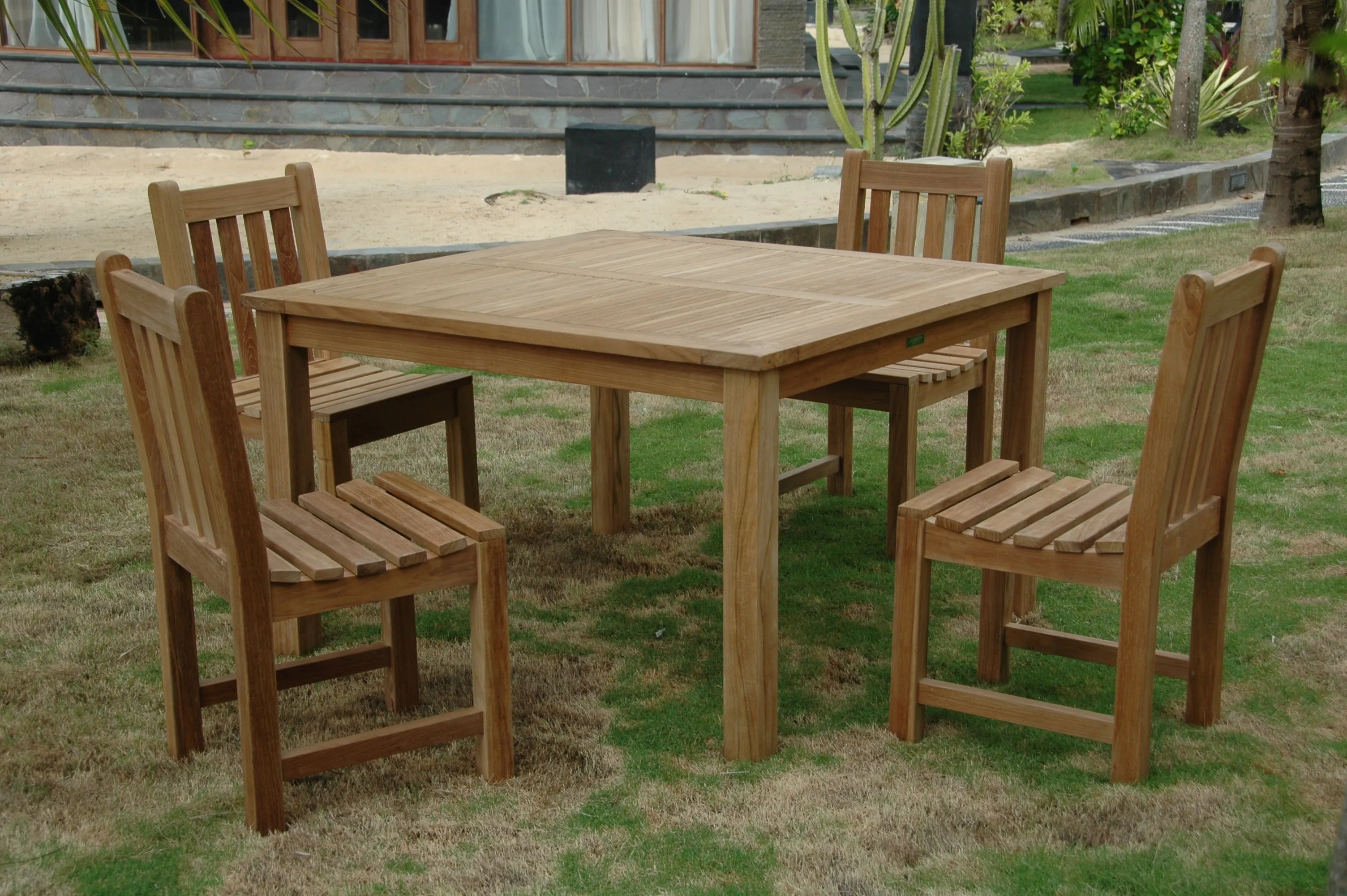 Windsor Classic 5-Piece Dining Set Crafted Solid In Teak, Arrives In 5-9 Worked Days & Delivered Free.