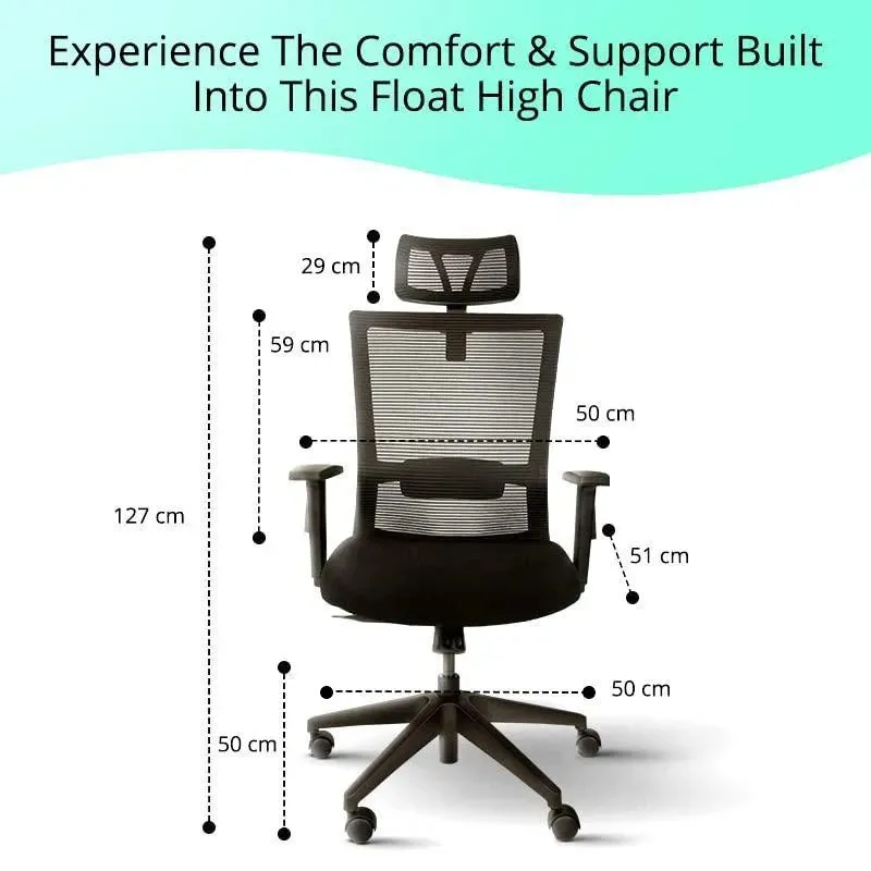 Wooden Twist Office Desk Chair Adjustable Height Nylon 360° Swivel Mesh Backrest Firm Armrest and Head Pillow for Ultimate Comfort and Style