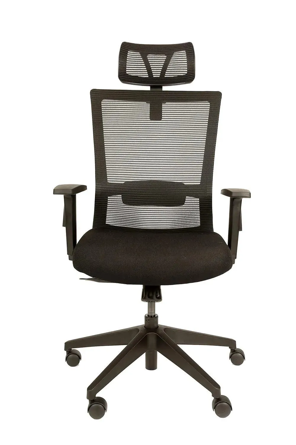 Wooden Twist Office Desk Chair Adjustable Height Nylon 360° Swivel Mesh Backrest Firm Armrest and Head Pillow for Ultimate Comfort and Style