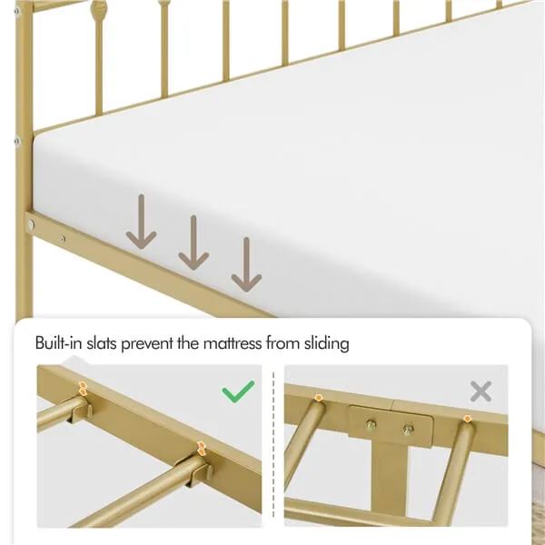 Yaheetech Classic Metal Platform Bed Frame