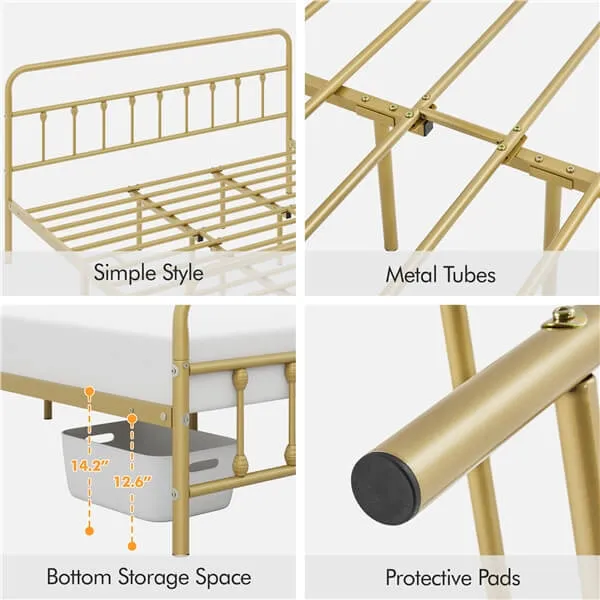 Yaheetech Classic Metal Platform Bed Frame